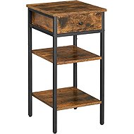 VASAGLE industrial bedside table 35 × 35 × 70 cm black rustic - Night Stand
