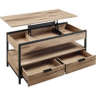 Vasagle Coffee table with height adjustment Indigra camel brown/black - Coffee Table