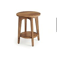 VASAGLE Nordic round side table 40 × 50 × 40cm brown - Side Table