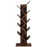 VASAGLE Bookcase, 8 floors, rustic, bookshelf 50 × 25 × 141,5 cm - Shelving Unit