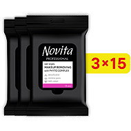 NOVITA Phyto Complex 3× 15 ks (45 ks) - Make-up Remover Wipes