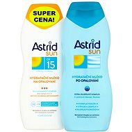 ASTRID SUN Hydratační mléko na opalování SPF 15 200 ml + Hydratační mléko po opalování 200 ml - Kosmetická sada