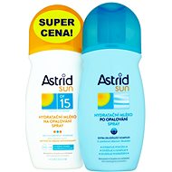 ASTRID SUN Moisturising Sunscreen Spray SPF15 200ml + Moisturising Milk 200ml - Kit