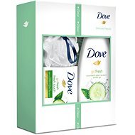 DOVE Delicate Beauty Christmas gift box with wash sponge for women - Cosmetic Gift Set