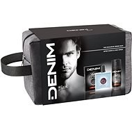 DENIM BLACK Aftershave 100ml + Deodorant Spray 150ml + Cosmetic Bag - Cosmetic Gift Set