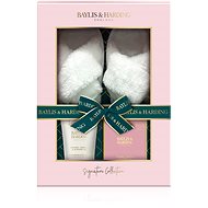 BAYLIS & HARDING Body Care Set with Slippers - Jojoba, Vanilla & Almond Oil - Cosmetic Gift Set