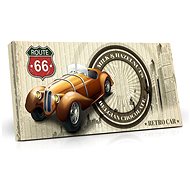 SELLLOT Belgian Milk Chocolate with Hazelnuts Retro Car, Yellow, 400 g - Chocolate
