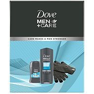 DOVE Men + Care Clean Comfrot darčeková kazeta s rukavicami - Darčeková sada kozmetiky
