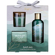 ACCENTRA Winter Spa with candle 100 ml - Cosmetic Gift Set