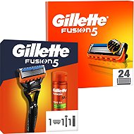 GILLETTE Fusion5 200 ml + GILLETTE Fusion5 24 ks  - Men's Cosmetic Set