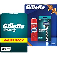 GILLETTE Mach3 250 ml + GILLETTE Mach3 24 ks - Men's Cosmetic Set