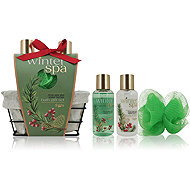 ACCENTRA Winter Spa v drátěném košíku Zimní ovoce 200 ml - Cosmetic Gift Set
