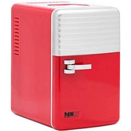 MSW Mini room fridge with heating function 12/240 V, 6 l, red - Minibar
