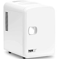 MSW Mini room fridge with heating function 12 / 240 V, 4 l, white - Minibar