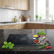 KESPER Multifunctional glass plate Spices 29,5 × 19 × 0,7 cm - Cutting Board