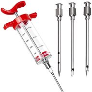 Ruhhy Practical meat syringe, 3 × needle - Grill Skewer