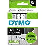 Dymo D1, 45013, S0720530, white/black, 12 mm - TZ Tape 
