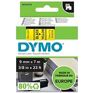 Dymo D1, S0720730, 9mm, yellow/black - TZ Tape 