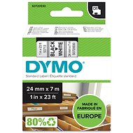 Dymo D1, 53713, S0720930, white/black, 24mm - TZ Tape 