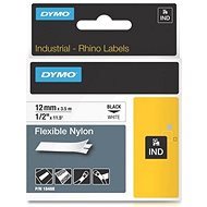 DYMO nylonová flexibilná páska Rhino D1 12 mm × 3,5 m, čierna na bielej - TZ páska 