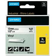 DYMO vinyl tape Rhino D1 12 mm × 5.5 m, black on white - TZ Tape 