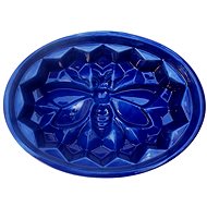 Baking mould Bábovka, bee, 18 × 26 × 9 cm, blue - Baking Mould