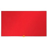 NOBO 32"/71x40 cm textilní, červená - Nástěnka