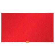 NOBO 55"/122x69 cm textilní, červená - Nástěnka
