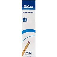 VICTORIA 100 HB hexagonal with rubber, package 12pcs - Pencil