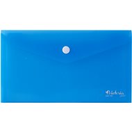 VICTORIA DL with button blue - Document Folder