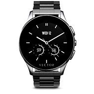 Vector Luna brúsená čierna oceľ - Smart hodinky
