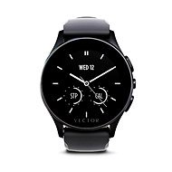 Vector Luna čierne so športovým silikónovým remienkom - Smart hodinky