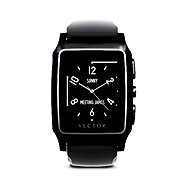 Vector Meridian black silicone strap with sports - Smart Watch
