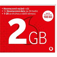 Vodafone Předplacenka 2 GB - SIM Card