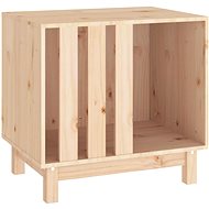 SHUMEE Dog kennel 60 × 45 × 57 cm solid pine wood - Dog Kennel