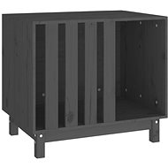 SHUMEE Dog kennel grey 70 × 50 × 62 cm solid pine wood - Dog Kennel
