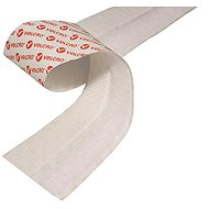 VELCRO Velcro tape, adhesive, 20 mm × 10 m, white - Velcro Fastener
