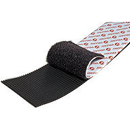 VELCRO Velcro tape, extra strong, adhesive, 50 mm × 1 m, black - Velcro Fastener