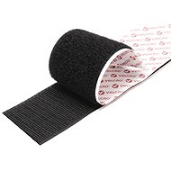 VELCRO Velcro tape, general purpose, adhesive, 50 mm × 25 m, black - Velcro Fastener
