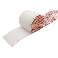 VELCRO Velcro tape, extra thin, adhesive, 50 mm × 5 m, white - Velcro Fastener