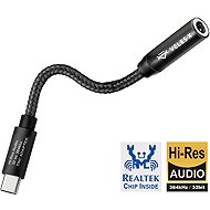Veles-X Hi-Res DAC audio adapter - Realtek Chip 384 kHz / 32 bit, USB-C to 3.5 mm jack - DAC Transmitter