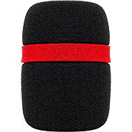 Veles-X Microphone Foam Cover Black with red line 35mm - Microphone Windscreen