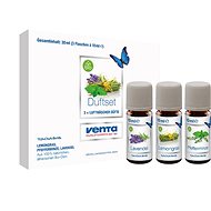 VENTA Organic essential fragrance (Lemongrass, Pfefferminze, Lavendel) - Essential Oil Set