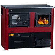 ABC CONCEPT 2 MAX THERMO L left - red HYDRO - Solid Fuel Stove