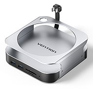 Vention USB-C*2 to DP/USB 3.2 Gen 2 Type-A*4/USB 3.2 Gen 2 Type-C/SD/TF/M.2 (NVMe)/3.5mm TRRS Mac mi - Hard Drive Enclosure