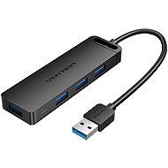 Vention 4-Port USB 3.0 Hub with Power Supply 0.15M Black - USB Hub
