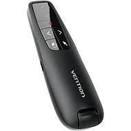 Vention Wireless PowerPoint Presentation Clicker with Air Mouse Control Green Laser Pointer - Black - Presenter