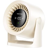 Vention USB 5V Speed (1-100) Adjustable Desktop Air Circulation Fan Beige Smart Digital Display Type - Fan