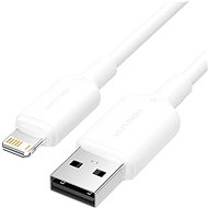 Vention USB 2.0 Type-A Male to Lightning Male 2.4A Cable 1M White PVC Type - Data Cable