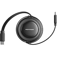 Vention USB 2.0 Type-C Male to Type-C Male 5A Retractable Cable 1M Black - Data Cable